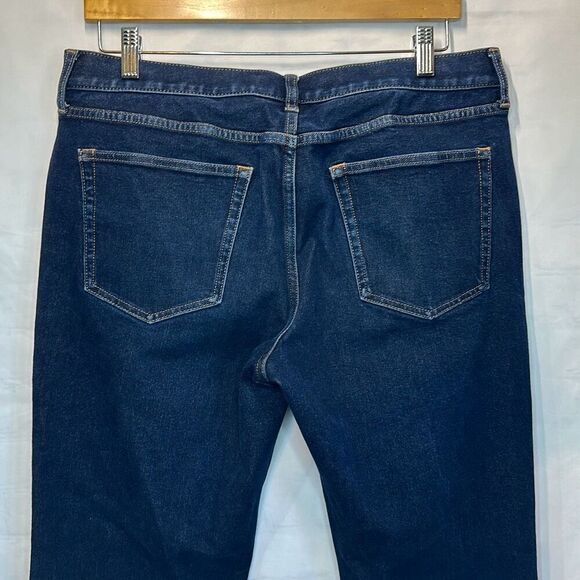 Everlane Uniform Jeans Mens Size 34x30 Blue Athletic Fit Dark Wash - Picture 4 of 8